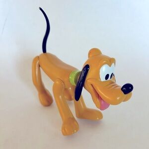 Vintage Disney Articulated Pluto Figure 7” Poseable‎